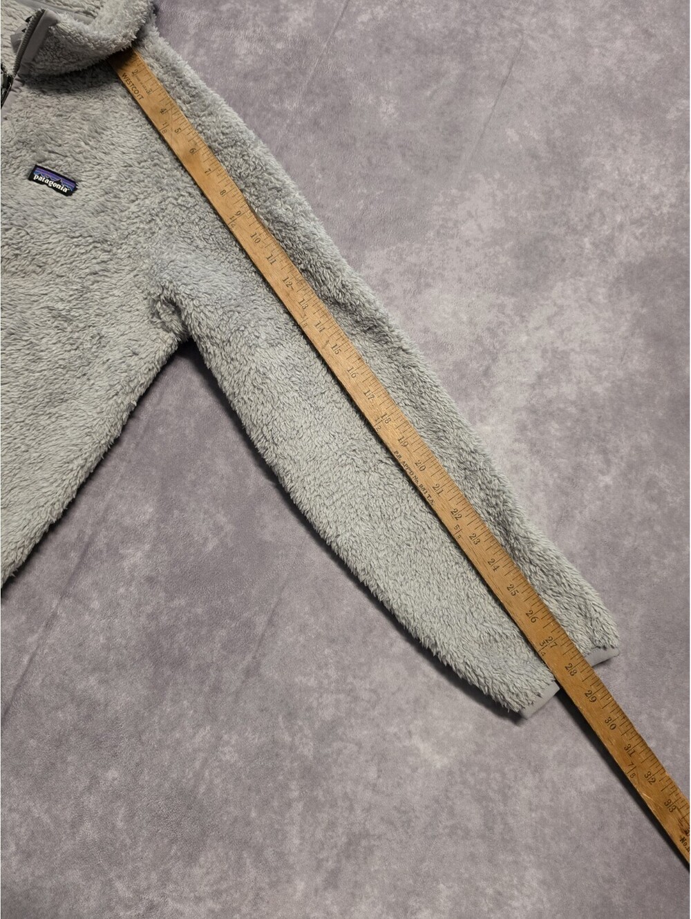 Patagonia Women's Medium Quarter Zip Los Gatos Gray Fleece Sweater. Super Soft. - Picture 6 of 8